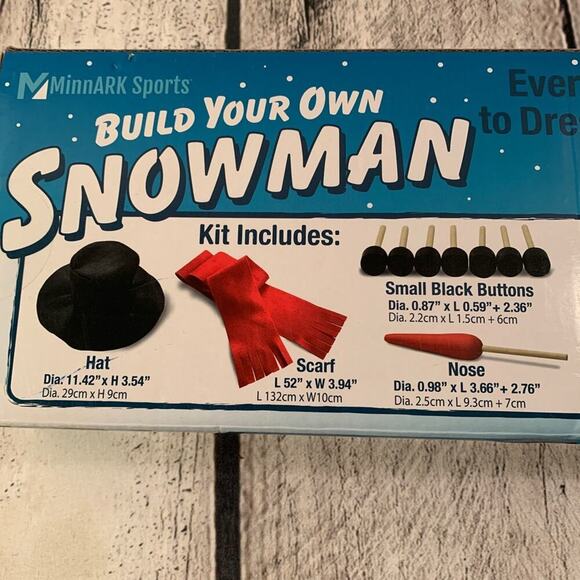 MINNARK SPORTS “Build Your Own Snowman” New In Box Kit - Picture 4 of 6